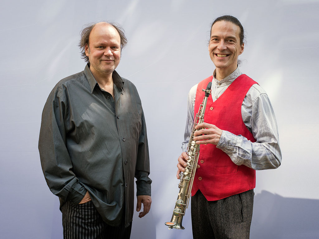 Konzertabend mit Volker Jaekel (Truhenorgel, Portativ und Klavier) und Gert Anklam (Saxophon und Sheng)