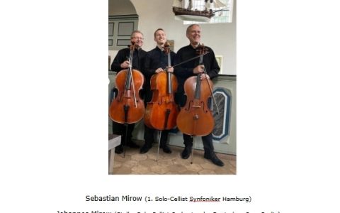 Cello-Trio zu Gast in unserer Rotunde